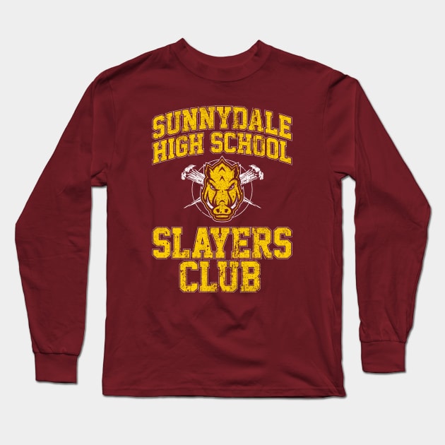Sunnydale High School Slayers Club Long Sleeve T-Shirt by huckblade